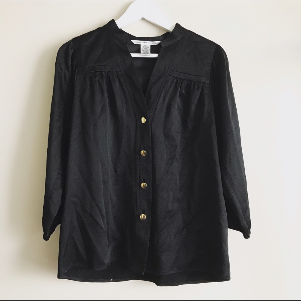 DVF Diane von Furstenberg silk blouse